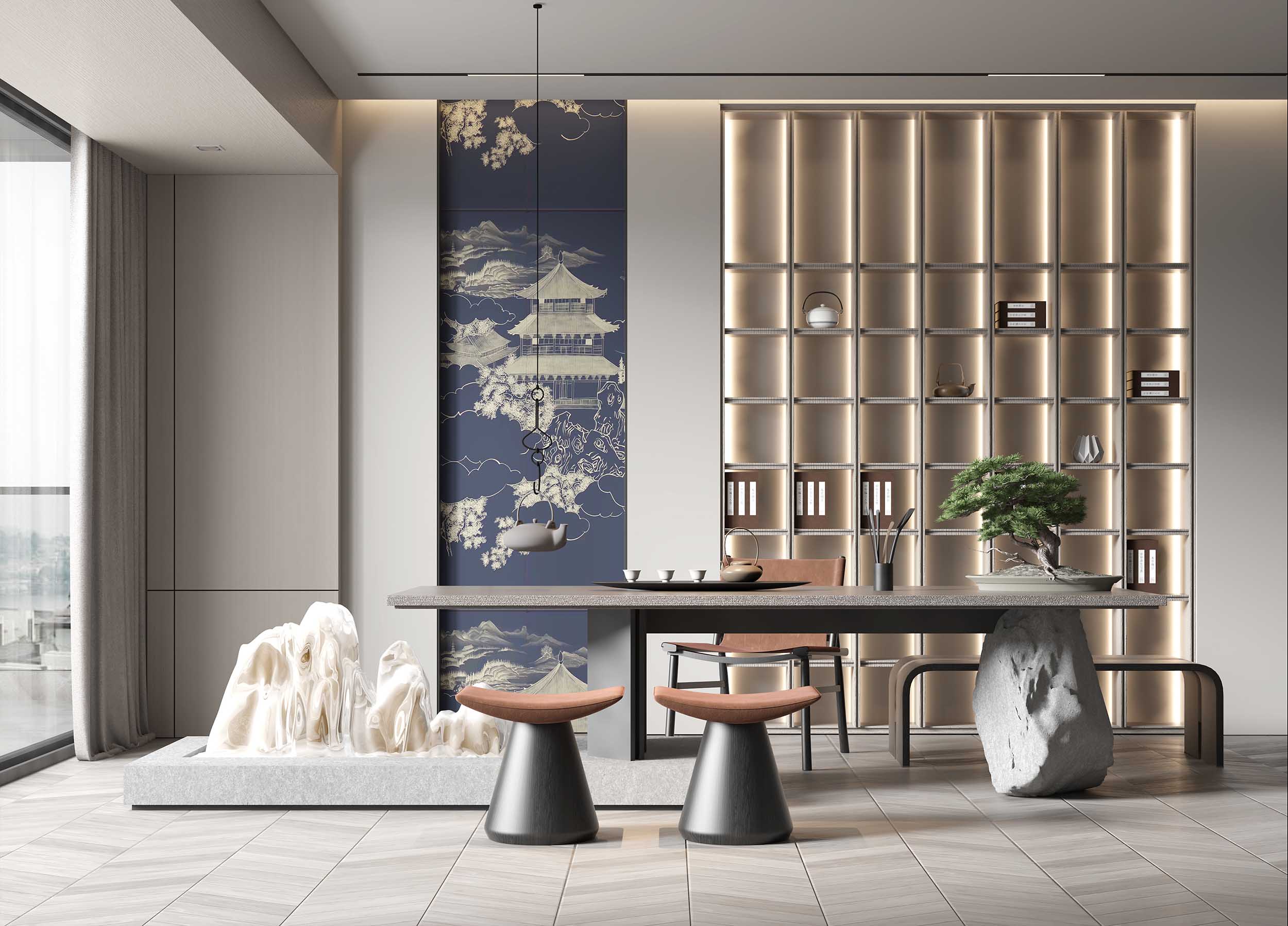 现代茶室-1
